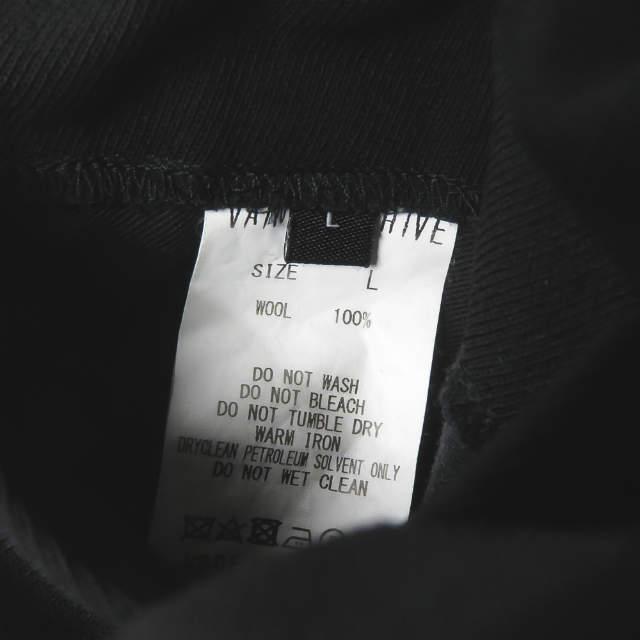 VAINL ARCHIVE ヴァイナルアーカイブ 18SS 日本製 PAUL-PT ワイドテーパードパンツ 2218015 L ブラック スラックス ボトムス s17919 |  | 08