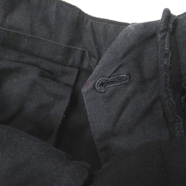 VAINL ARCHIVE ヴァイナルアーカイブ 18SS 日本製 PAUL-PT ワイドテーパードパンツ 2218015 L ブラック スラックス ボトムス s17919 |  | 09