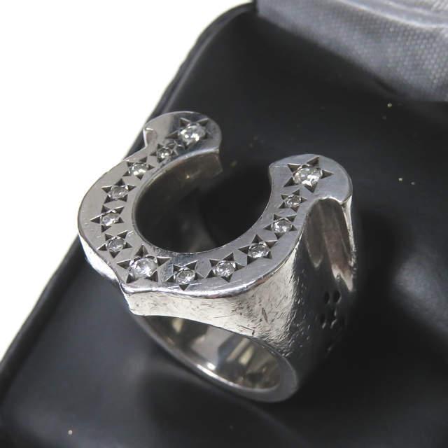 TENDERLOIN テンダーロイン H.S RING CHICK SILVER/STONE ダイヤホースシューリング 10号 シルバー 指輪 アクセサリー s17942 |  | 01