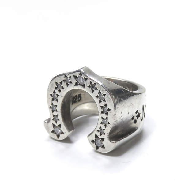 TENDERLOIN テンダーロイン H.S RING CHICK SILVER/STONE ダイヤホースシューリング 10号 シルバー 指輪 アクセサリー s17942 |  | 03