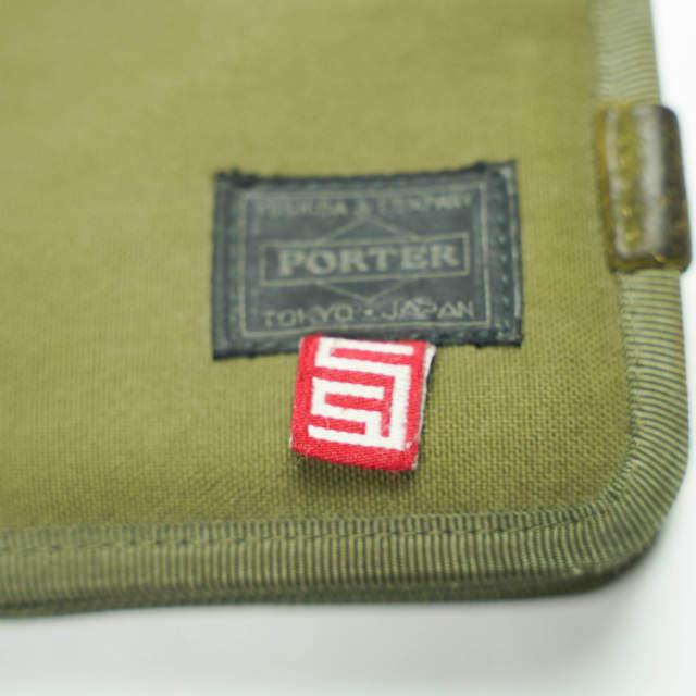 B JIRUSHI YOSHIDA x PORTER x S/DOUBLE B印 ヨシダ ポーター 別注 DAISY CUTTER ラウンドジップウォレット オリーブ 二つ折り財布 s17950 |  | 02