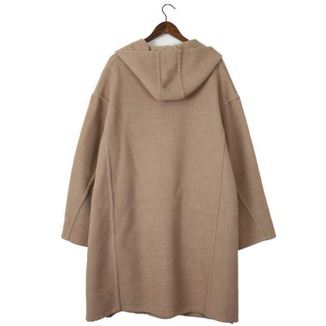 UNUSED アンユーズド 18AW 日本製 Wool and hemp / Overcoat. フーデッドメルトンオーバーコート US1478 2 ベージュ アウター s17995 |  | 01