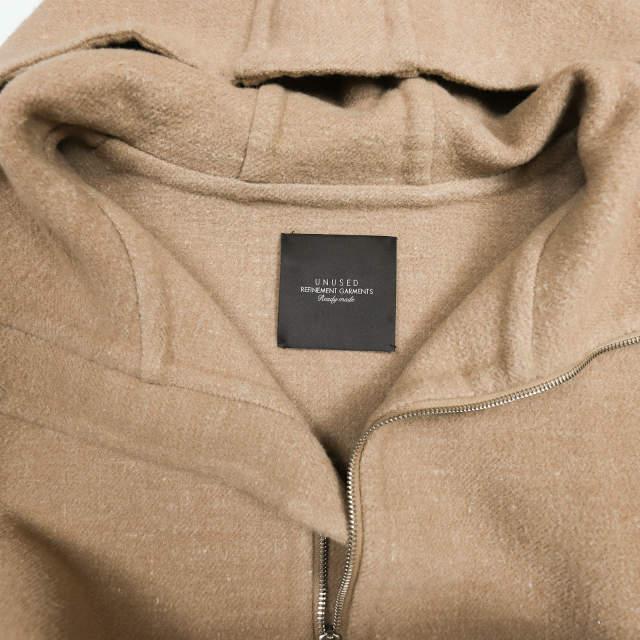 UNUSED アンユーズド 18AW 日本製 Wool and hemp / Overcoat. フーデッドメルトンオーバーコート US1478 2 ベージュ アウター s17995 |  | 02