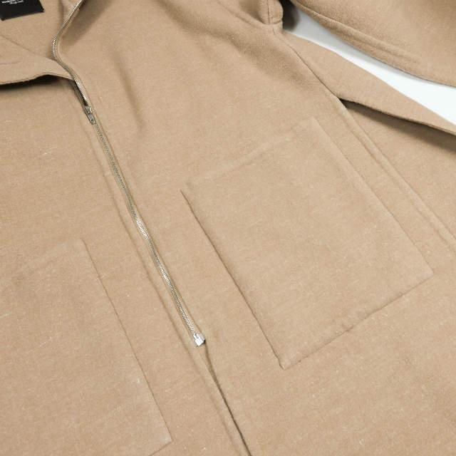 UNUSED アンユーズド 18AW 日本製 Wool and hemp / Overcoat. フーデッドメルトンオーバーコート US1478 2 ベージュ アウター s17995 |  | 04
