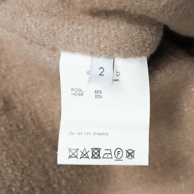 UNUSED アンユーズド 18AW 日本製 Wool and hemp / Overcoat. フーデッドメルトンオーバーコート US1478 2 ベージュ アウター s17995 |  | 08