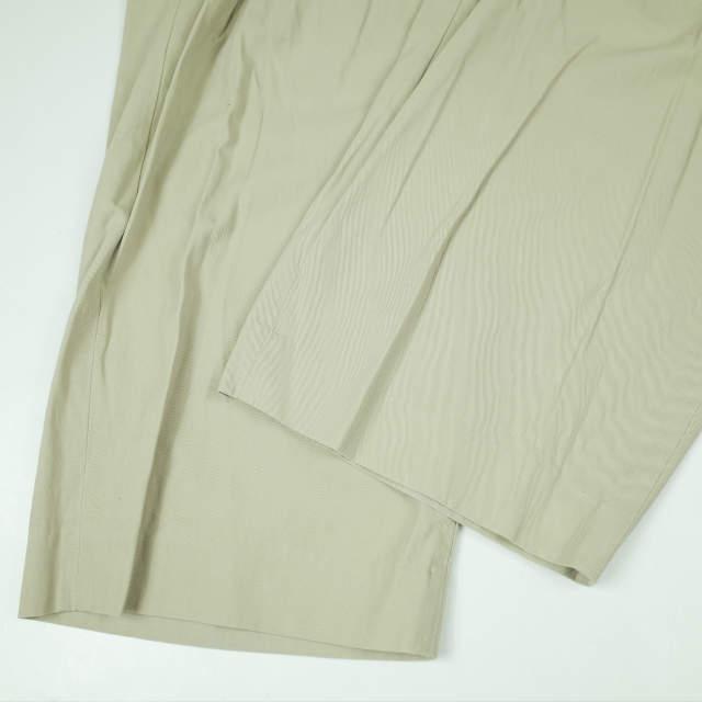 URU ウル 21SS 日本製 COTTON GABARDINE 1 TUCK PANTS コットン