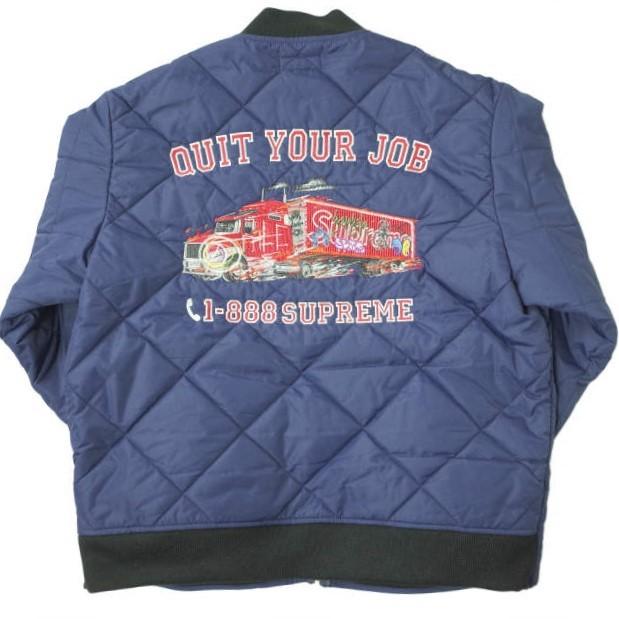 Supreme シュプリーム 21AW Quit Your Job Quilted Work Jacket Supreme シュプリーム 21AW Quit Your Job Quilted Work Jacket
