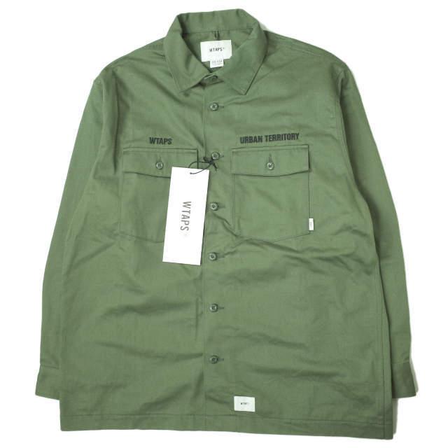 新品 WTAPS ダブルタップス 22SS BUDS / LS / COTTON. TWILL コットンツイル ユーティリティシャツ