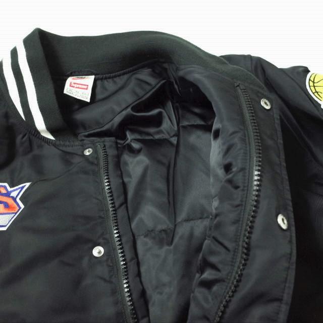 SUPREME x NIKE シュプリーム ナイキ 18SS 別注 NBA Teams Warm Up Jacket チームズ  ウォームアップジャケット AO3631-010 XL BLACK s18338