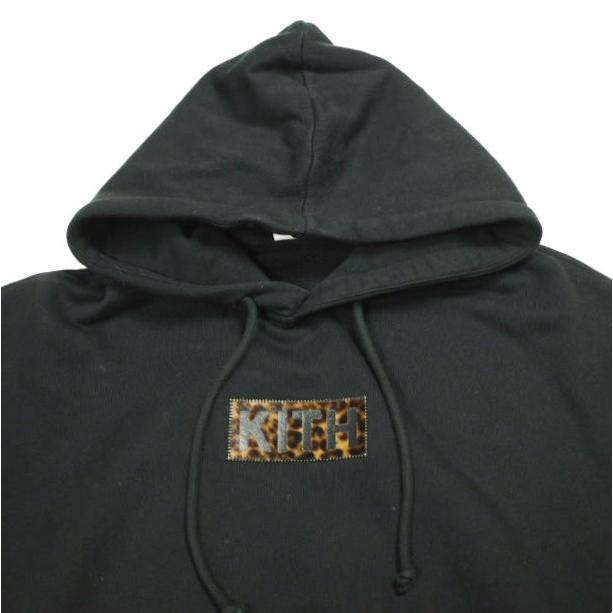 KITH NYC キス 25AW Classic Logo Leopard Applique Nelson Hoodie クラシックロゴ レオパードアップリケ ネルソン フーディー M パーカー |  | 03