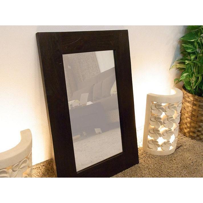 鏡 ミラー S アンティーク インテリア アジアン チーク材 |  | 01