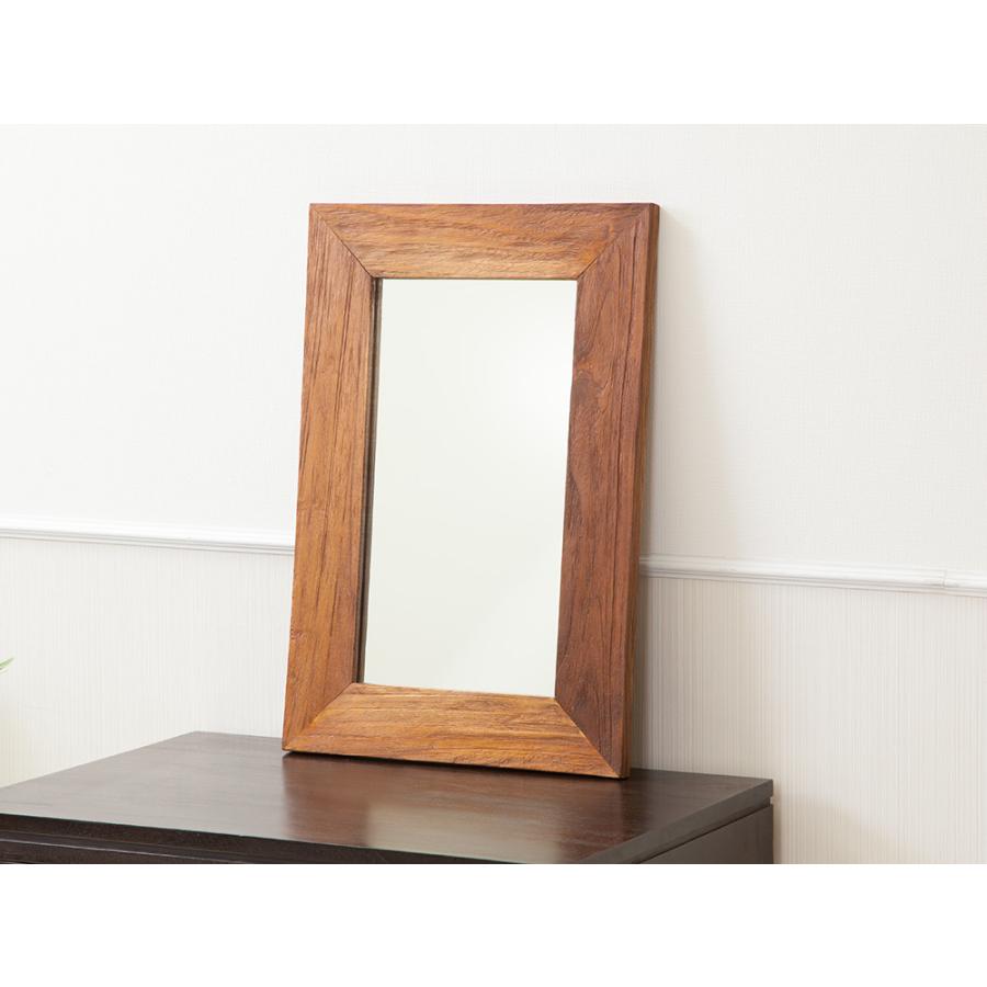 鏡 ミラー おしゃれ 壁掛け アンティーク インテリア アジアン チーク材 |  | 01