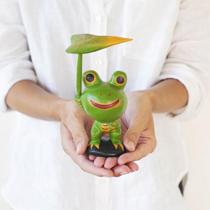 カエルの置物 カエルグッズ カエル かえる 蛙 オブジェ 置き物