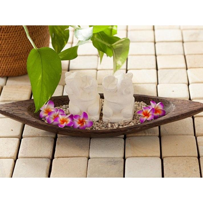 アジアン雑貨 バリ リゾート おしゃれ 木製 インテリア 収納 整理 メガネ 飾り 皿 S |  | 04