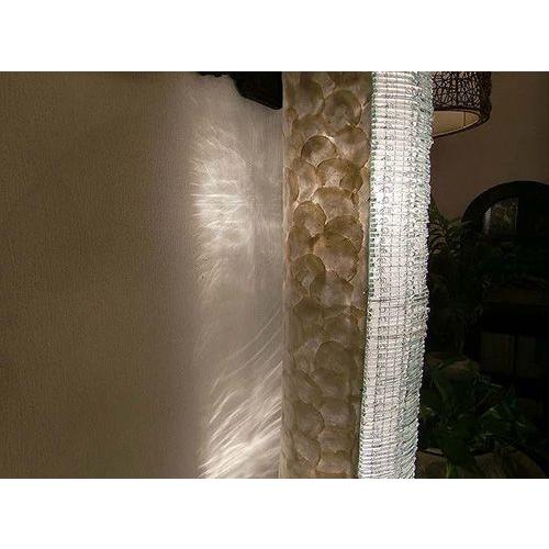 フロアライト アジアン カピスシェル 貝殻 おしゃれ 2灯式 LED電球付属バリ リゾート インテリア モダン スタンドライト フロアランプ 照明器具