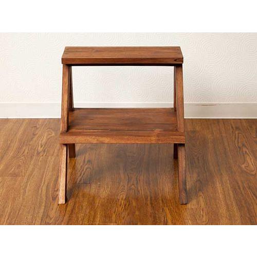踏み台 おしゃれ 2段 アジアン家具 チーク無垢材 子供 木製 バリ