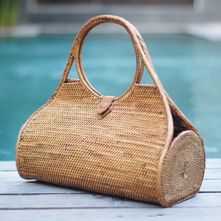 アタバッグ かごバッグ 手提げ アタバック バスケット かわいい おしゃれ アタ 浴衣 ゆかた おしゃれ アジアン雑貨 バリ雑貨 プレゼント ギフト 母の日 アジアンインテリア ループ 通販 Yahoo ショッピング