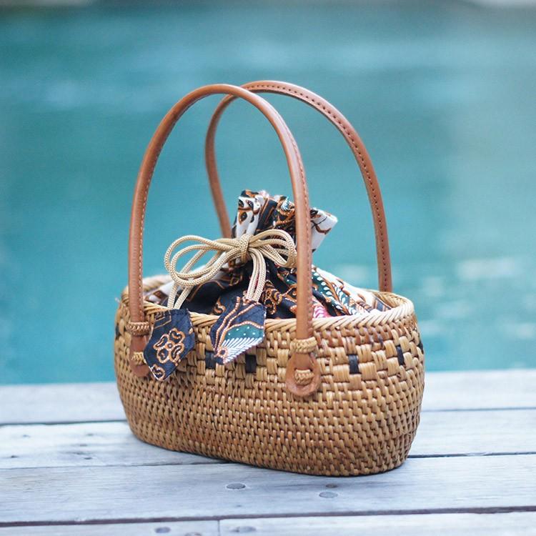 アタバッグ かごバッグ 手提げ アタバック バスケット かわいい おしゃれ アタ 浴衣 ゆかた ハンドバッグ アジアン雑貨 バリ雑貨 プレゼント ギフト 母の日 アジアンインテリア ループ 通販 Yahoo ショッピング