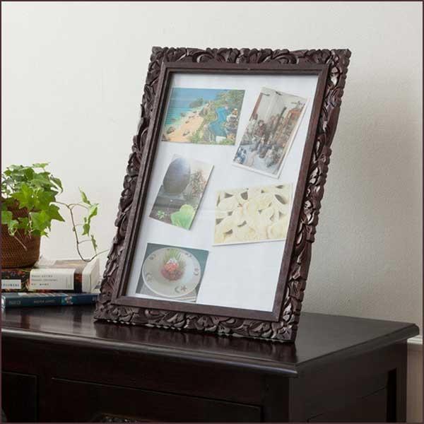 写真立て おしゃれ かわいい フォトフレーム A3 木製 ウェルカムボード ウェディング 結婚式 披露宴 記念 アジアンインテリア ループ 通販 Yahoo ショッピング