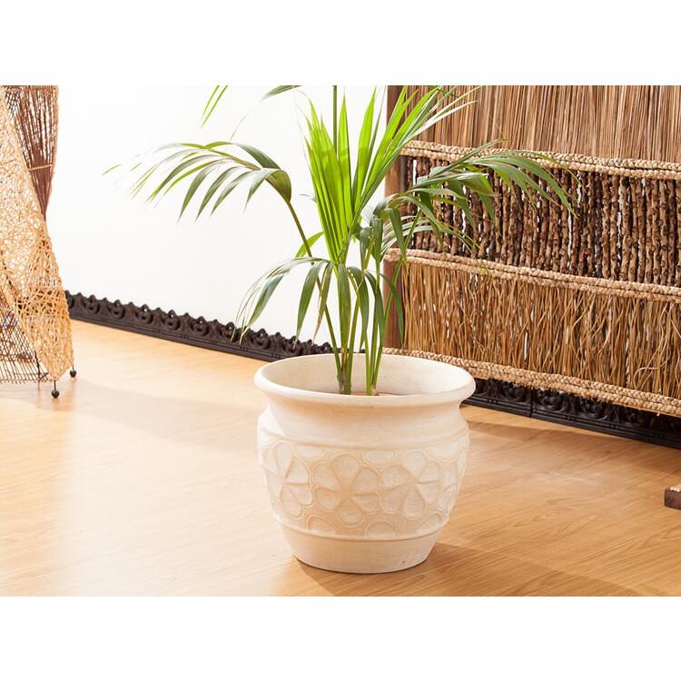 プランター ホワイト おしゃれ ガーデニング 雑貨 植木鉢 アジアン バリ 玄関 ベランダ アジアンインテリア ループ 通販 Yahoo ショッピング