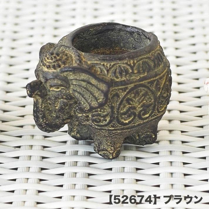 象 オブジェ ゾウ 置物 石 インセンスホルダー インセンス