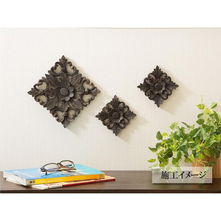 ウッドカービング 壁面 インテリア 壁飾り レリーフ 建材 木製 チーク 天然木 無垢材 アジアン雑貨 浮き彫り おしゃれ ナチュラル 花型 9 |  | 10