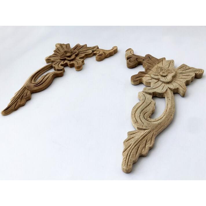 ウッドカービング 壁面 インテリア 壁飾り レリーフ 建材 木製 チーク 天然木 無垢材 アジアン雑貨 浮き彫り おしゃれ ナチュラル 花 縁取り |  | 02