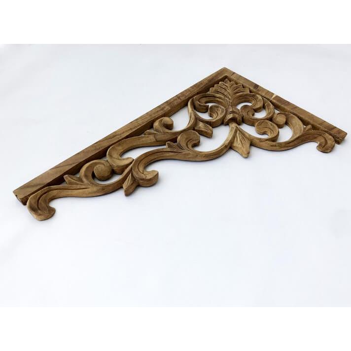 ウッドカービング 壁面 インテリア 壁飾り レリーフ 建材 木製 チーク 天然木 無垢材 アジアン雑貨 浮き彫り おしゃれ ナチュラル 葉 縁取り |  | 02