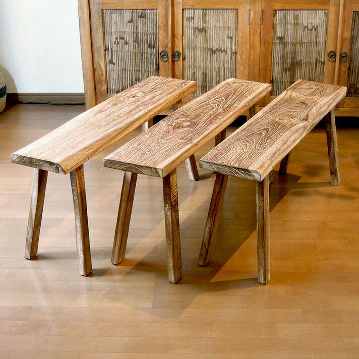 専用☆オールドチーク天然無垢材ベンチスツールワイド オールドチーク天然無垢材ベンチスツールワイド角サイドテーブル