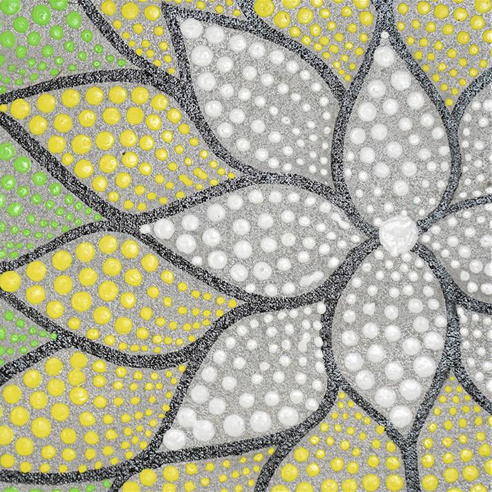 ドットアート バリ アジアン アートパネル 絵画 ドット絵 花 壁掛け ウォールデコレーション リビング アジアン雑貨 リゾート インテリア 120cm×45cm_19
