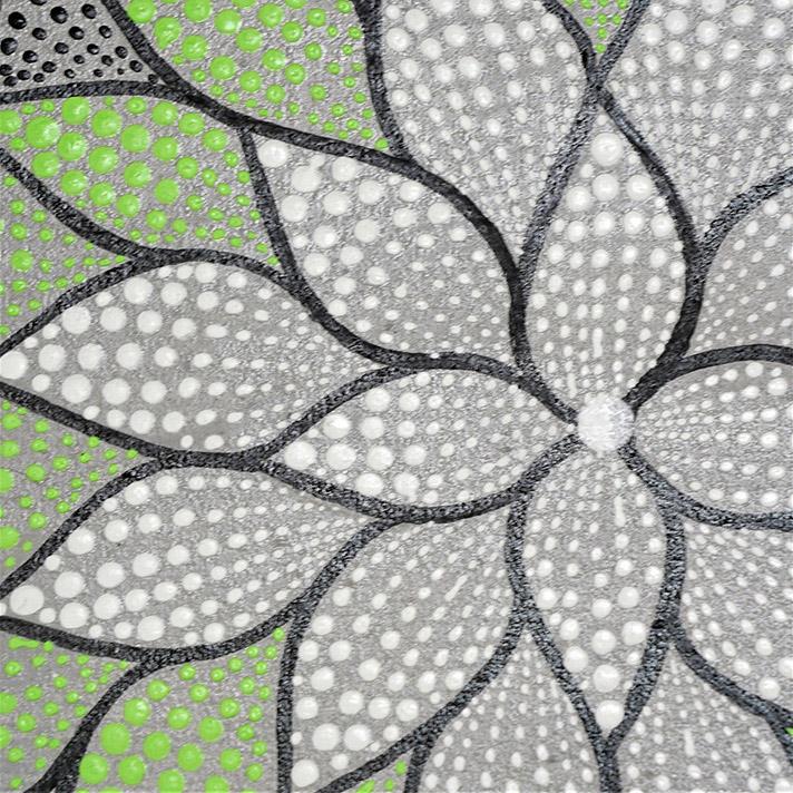 ドットアート バリ アジアン アートパネル 絵画 ドット絵 花 壁掛け ウォールデコレーション リビング アジアン雑貨 リゾート インテリア 120cm×45cm_10