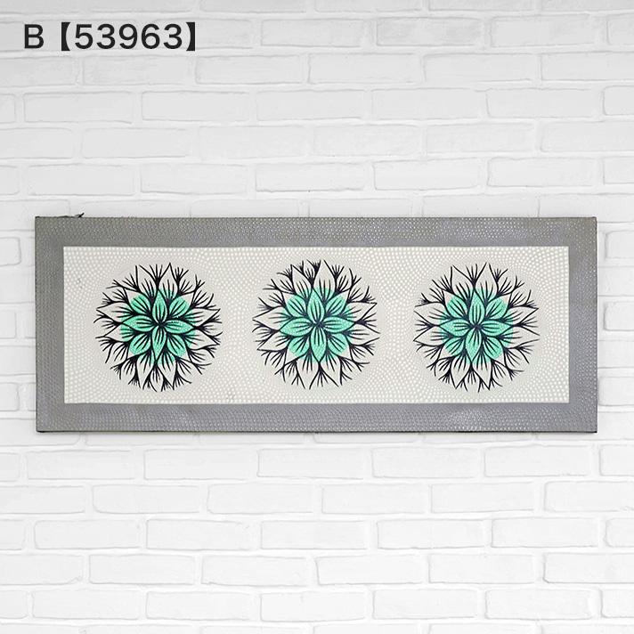 ドットアート バリ アジアン アートパネル 絵画 ドット絵 花 壁掛け