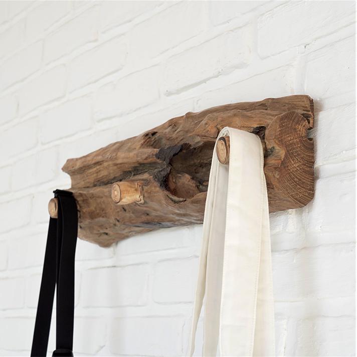 ウォールハンガー 3連 おしゃれ チーク無垢材 壁掛け アジアン雑貨 バリ リゾート インテリア |  | 01