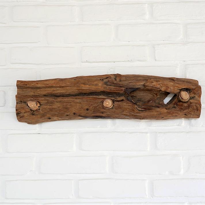ウォールハンガー 3連 おしゃれ チーク無垢材 壁掛け アジアン雑貨 バリ リゾート インテリア |  | 02