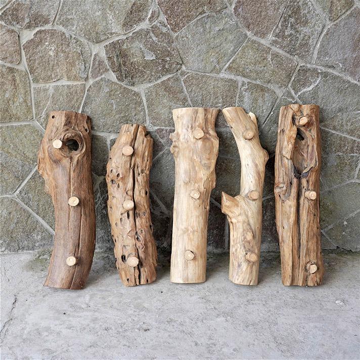 ウォールハンガー 3連 おしゃれ チーク無垢材 壁掛け アジアン雑貨 バリ リゾート インテリア |  | 03