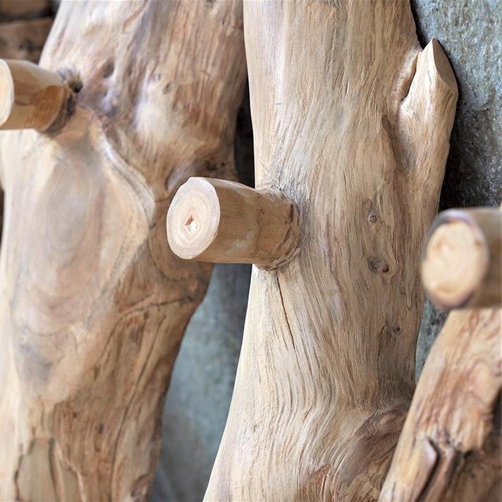 ウォールハンガー 3連 おしゃれ チーク無垢材 壁掛け アジアン雑貨 バリ リゾート インテリア |  | 04