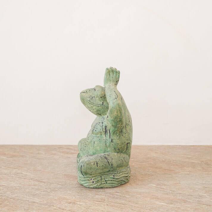 アジアン雑貨 バリ島 雑貨 石 カエルの置物 蛙の置物 庭 カエル