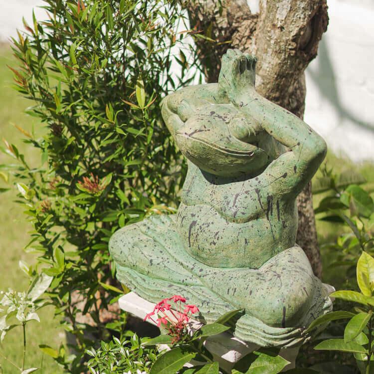 カエルの置物 エクステリア 蛙の石像 かえる の 置き物 蛙 玄関