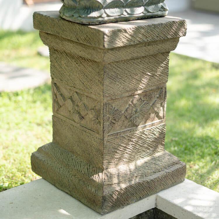 アジアン雑貨 バリ島 雑貨 石 ストーンレリーフ ガーデニング 雑貨 オブジェ 石像 石柱 庭 置物 リゾート風 | 