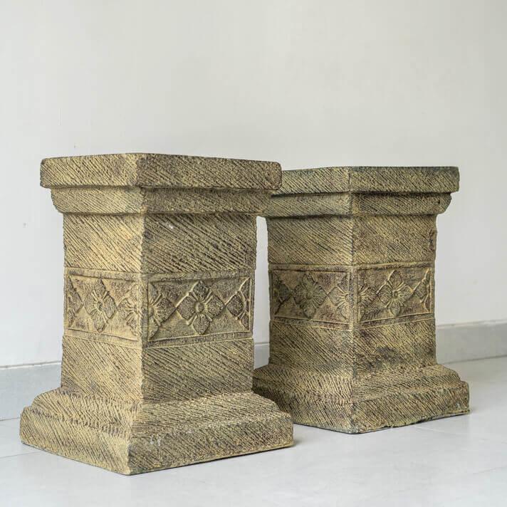 アジアン雑貨 バリ島 雑貨 石 ストーンレリーフ ガーデニング 雑貨 オブジェ 石像 石柱 庭 置物 リゾート風 |  | 03