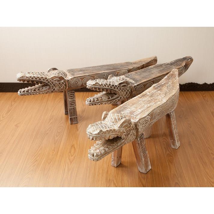 アニマルスタンド ワニ 木製 アジアン雑貨 バリ 個性派 個性的