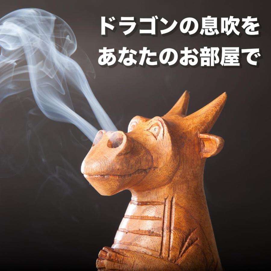 お香立て おしゃれ お香たて お香 ドラゴン 龍 香 スタンド 木彫り 龍