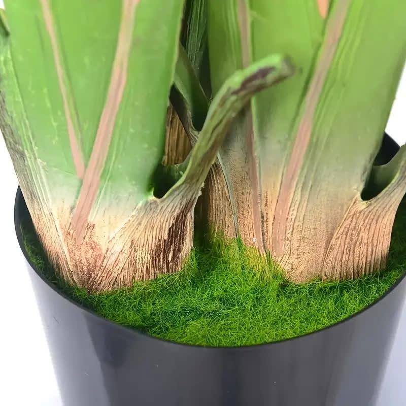 フェイクグリーン 大型 オーガスタ 観葉植物 鉢付き リーフ インテリアグリーン 人工樹木 アーティフィシャルグリーン おしゃれ ポット 人工観葉植物 屋外 180cmの画像