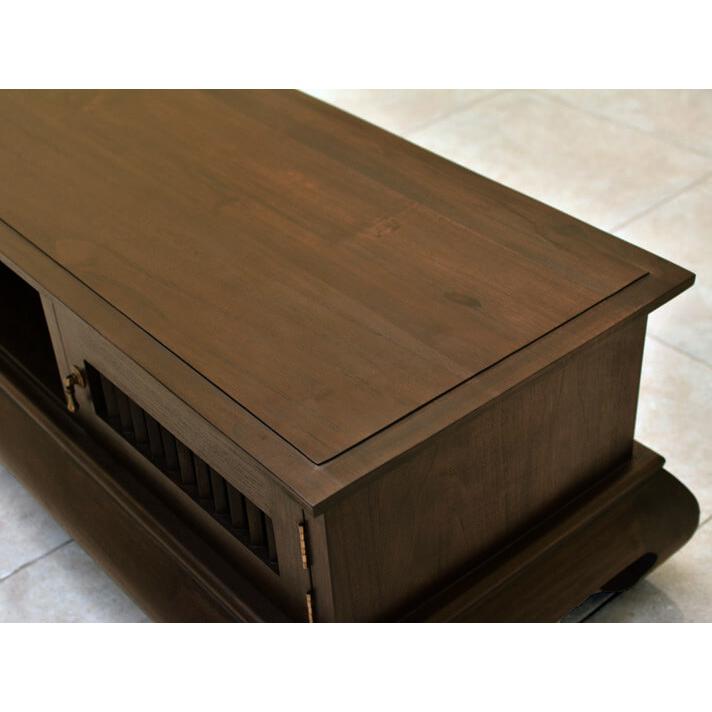 アジアン家具 テレビ台 アジアン ローボード 150 完成品 チーク材
