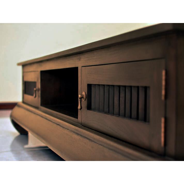 アジアン家具 テレビ台 アジアン ローボード 150 完成品 チーク材