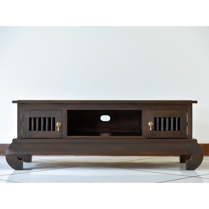 受注生産品 アジアン家具 テレビ台 チーク無垢材 おしゃれ 幅117