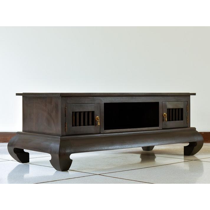 受注生産品 アジアン家具 テレビ台 チーク無垢材 おしゃれ 幅117