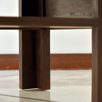 テーブル センターテーブル アジアン家具 チーク無垢材 おしゃれ 天板