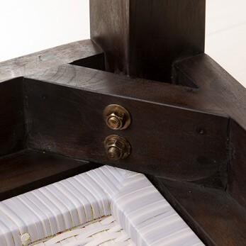 ダイニングテーブル アジアン家具 チーク無垢材 4人用 単品 おしゃれ ホワイト 引き出し付き 木製 バリ リゾート インテリア モダン 高級感 4人掛け As 258w135swh アジアンインテリア ループ 通販 Yahoo ショッピング