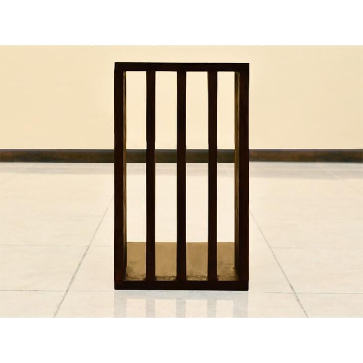 サイドテーブル コの字型 アジアン家具 チーク無垢材 おしゃれ